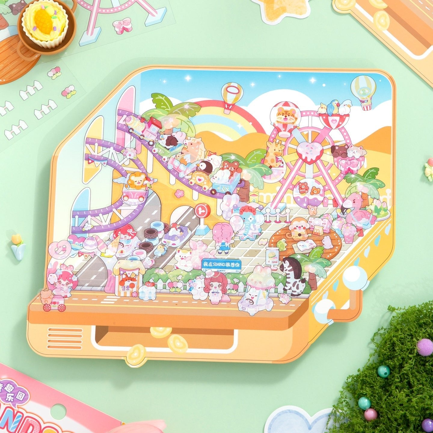 Gyerekország - matricajelenet Simno 1 darabos kirakó puzzle (SN-6941776325598) - puzzlegarden