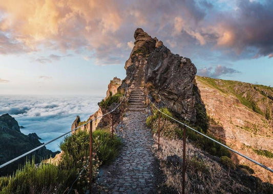 Gyönyörű Gyalogutak - Út a mennybe, Madeira Ravensburger 1000 darabos kirakó puzzle (RA-12001765) - puzzlegarden