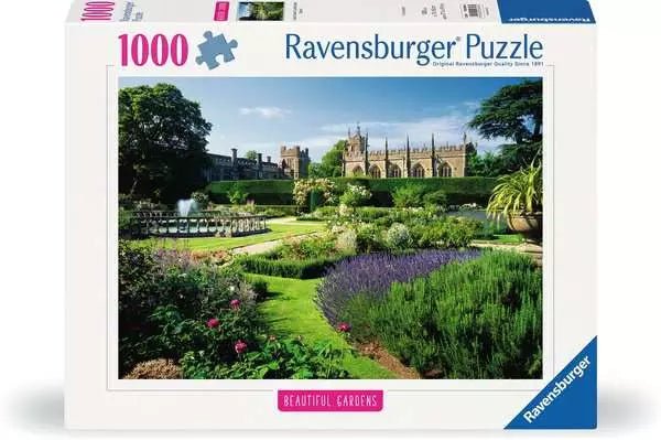 Gyönyörű kertek - A Királynő Kertje, Sudeley - kastély, Anglia Ravensburger 1000 darabos kirakó puzzle (RA - 12000848 4005555008484) - puzzlegarden