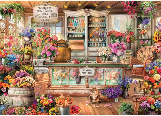 Gyönyörű Virágbolt Ravensburger 1000 darabos kirakó puzzle (RA - 12001262 4005555012627) - puzzlegarden