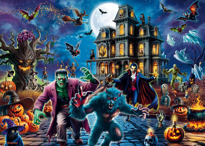 Halloween éjszakája Schmidt Spiele 1000 darabos kirakó puzzle (SCH - 58871) - puzzlegarden