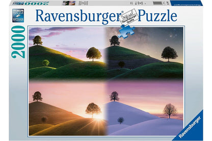 Hangulatos Fák és Hegyek Ravensburger 2000 darabos kirakó puzzle (RA-17443 4005556174430) - puzzlegarden