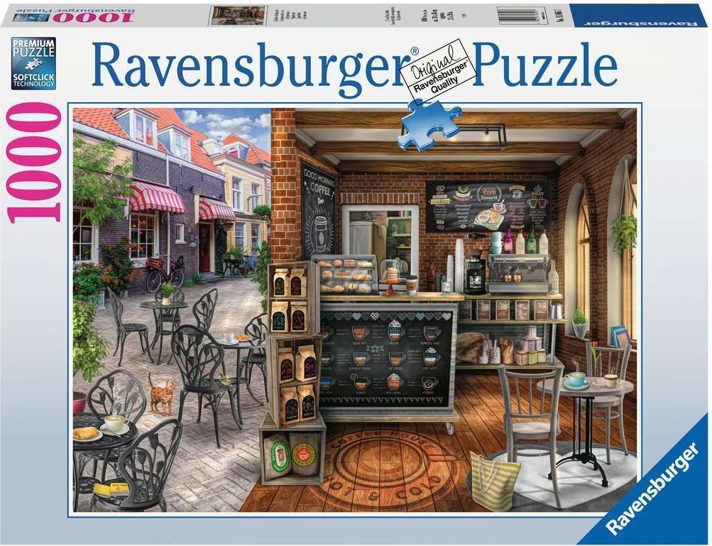 Hangulatos Kávézó Ravensburger 1000 darabos kirakó puzzle (RA-16805 4005556168057) - puzzlegarden