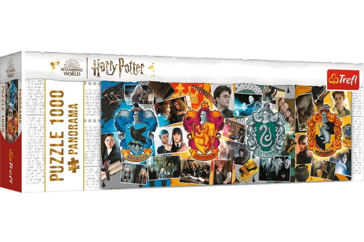 Harry Potter - A négy Roxforti ház - Panoráma Trefl 1000 darabos kirakó puzzle (TR-29051 5900511290516) - puzzlegarden