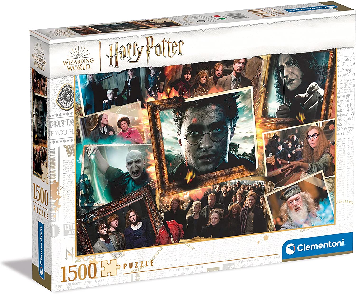 Harry Potter Kollázs Clementoni 1500 darabos kirakó puzzle (CL-31697 8005125316977) - puzzlegarden