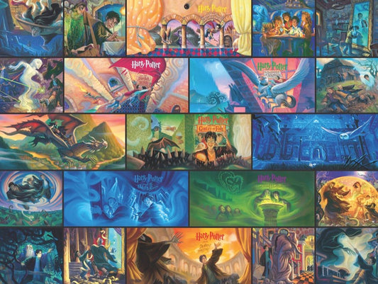 Harry Potter kollázs New York Puzzle Company 1000 darabos kirakó puzzle (NYPC - NPZHP1895) - puzzlegarden