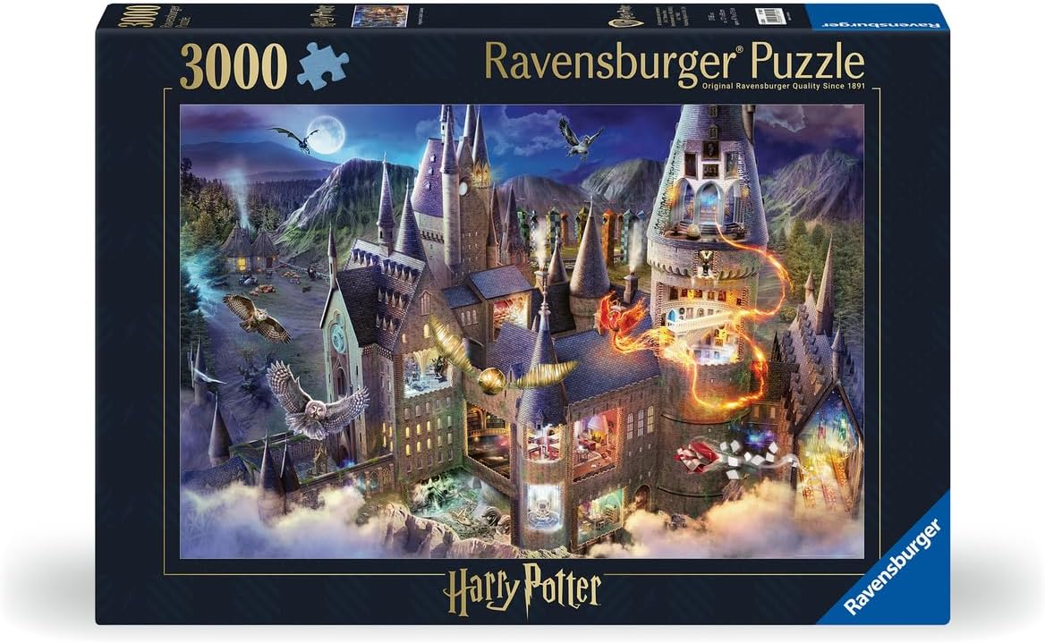 Harry Potter - Roxfort Kastély Metszet Ravensburger 3000 darabos kirakó puzzle (RA - 17561 4005556175611) - puzzlegarden