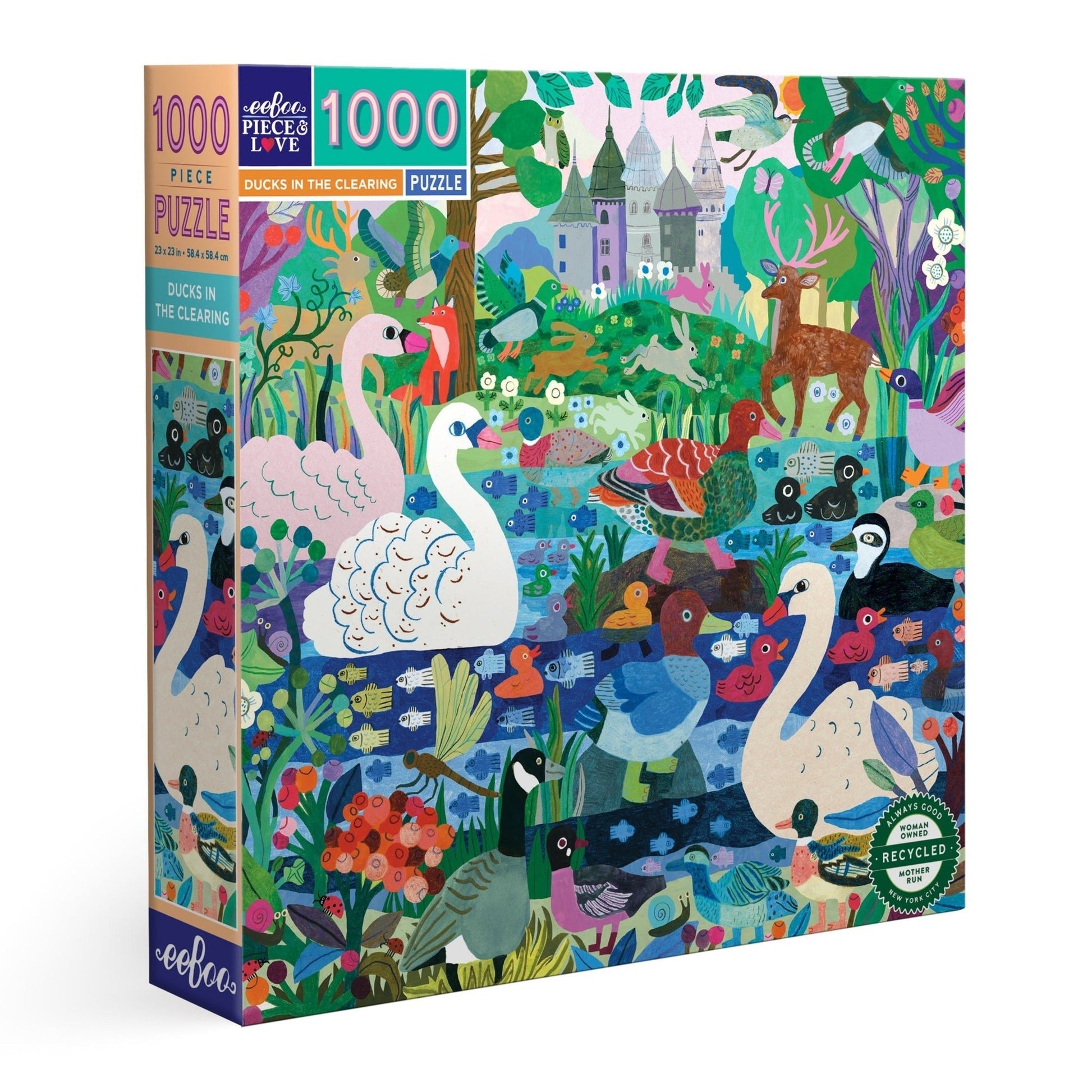 Hattyúk és Kacsák Eeboo 1000 darabos kirakó puzzle (EB-PZTDIC 689196515897) - puzzlegarden