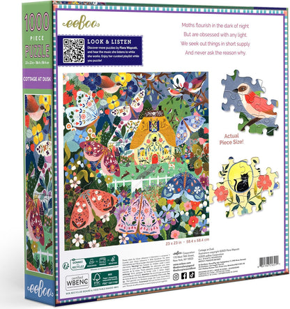 Házikó alkonyatkor Eeboo 1000 darabos kirakó puzzle (EB-PZT511) - puzzlegarden