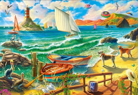Hétvége a tengerparton Castorland 1000 darabos kirakó puzzle (C - 104895) - puzzlegarden
