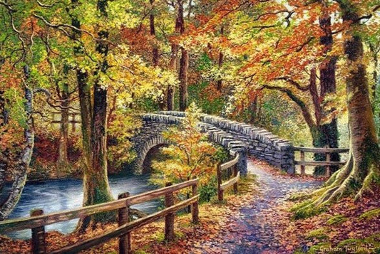 Híd az erdőben Castorland 1000 darabos kirakó puzzle (C - 104628) - puzzlegarden