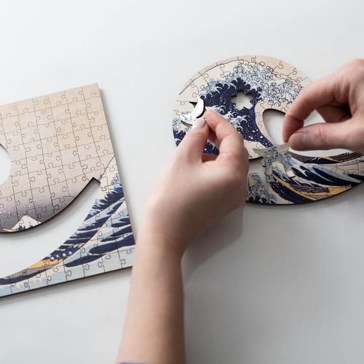 Hokusai - A Nagy Hullám - FA Kirakó! Trefl Wood Craft 200 darabos kirakó puzzle (TR-20250 5900511202502) - puzzlegarden