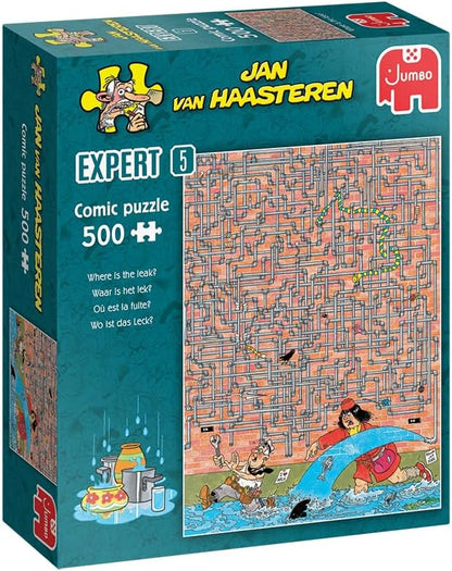 Hol a szivárgás? Jumbo 500 darabos kirakó puzzle (JU - 1110100031 8710126013229) - puzzlegarden