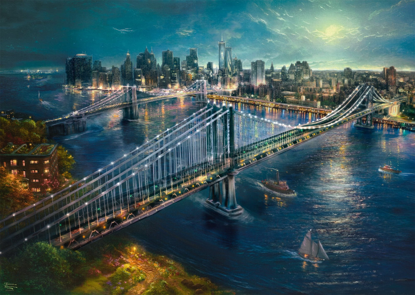 Holdfény Manhattan felett Schmidt 2000 darabos kirakó puzzle (SCH-58782 4001504587826) - puzzlegarden