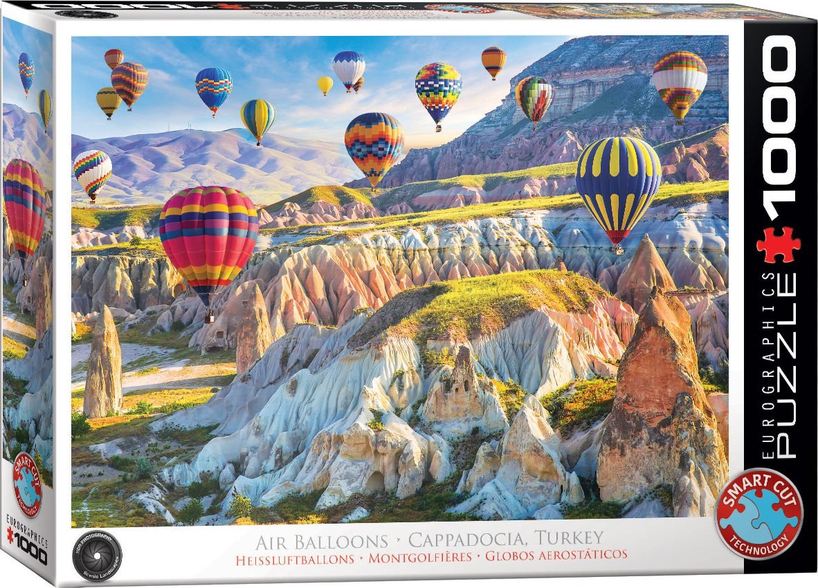 Hőlégballonok Kappadókia felett, Törökország EuroGraphics 1000 darabos kirakó puzzle (EUR-6000-5717 628136657174) - puzzlegarden