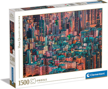 Hong Kong Belváros Clementoni 1500 darabos kirakó puzzle (CL-31692 8005125316922) - puzzlegarden