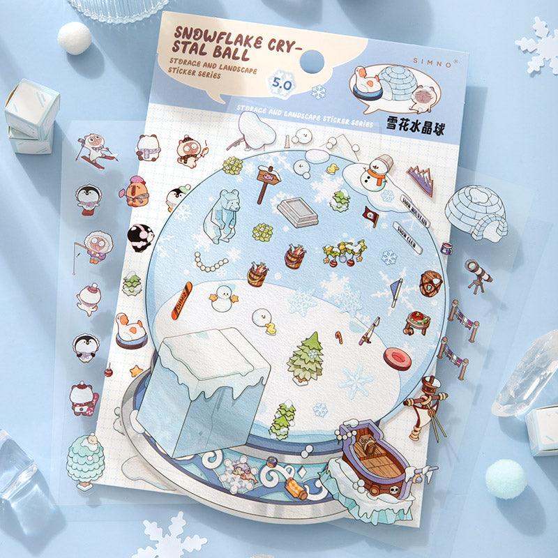 Hópehely - kristálygömb - matricajelenet Simno 1 darabos kirakó puzzle (SN-6941776320760) - puzzlegarden