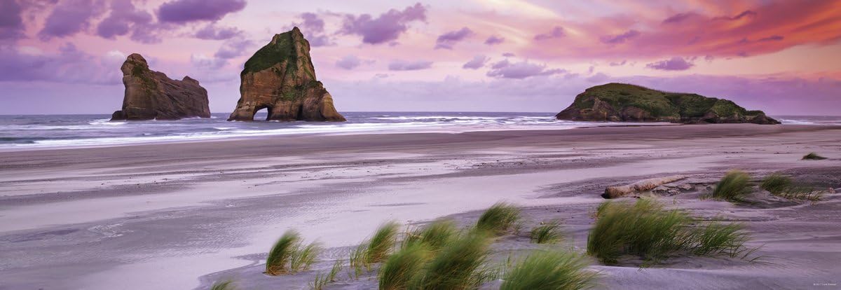 Humboldt - Wharariki Beach - panoráma HEYE 1000 darabos kirakó puzzle (HE-29816 4001689298166) - puzzlegarden