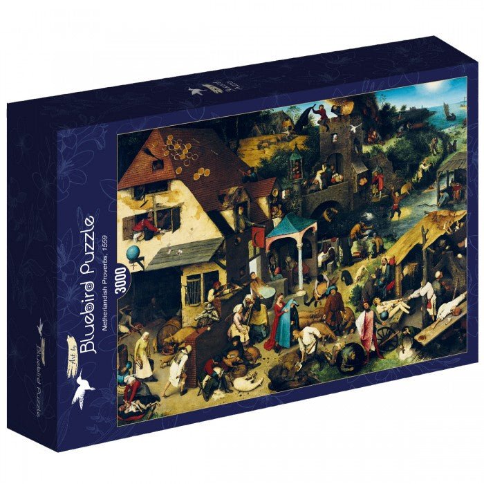 id. Pieter Bruegel - A holland közmondások, 1559 Bluebird 3000 darabos kirakó puzzle (BB - 60159 3663384601590) - puzzlegarden