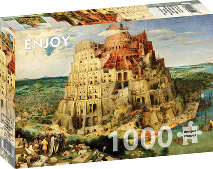 id. Pieter Bruegel - Bábel Tornya Enjoy 1000 darabos kirakó puzzle (EN-1146 5949194011469) - puzzlegarden