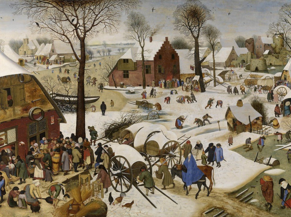 id. Pieter Bruegel - Betlehemi népszámlálás Grafika 2000 darabos kirakó puzzle (GR-F-30050 3663384300509) - puzzlegarden