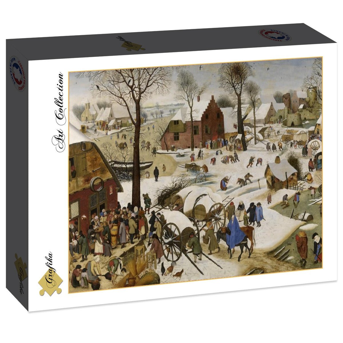 id. Pieter Bruegel - Betlehemi népszámlálás Grafika 2000 darabos kirakó puzzle (GR-F-30050 3663384300509) - puzzlegarden