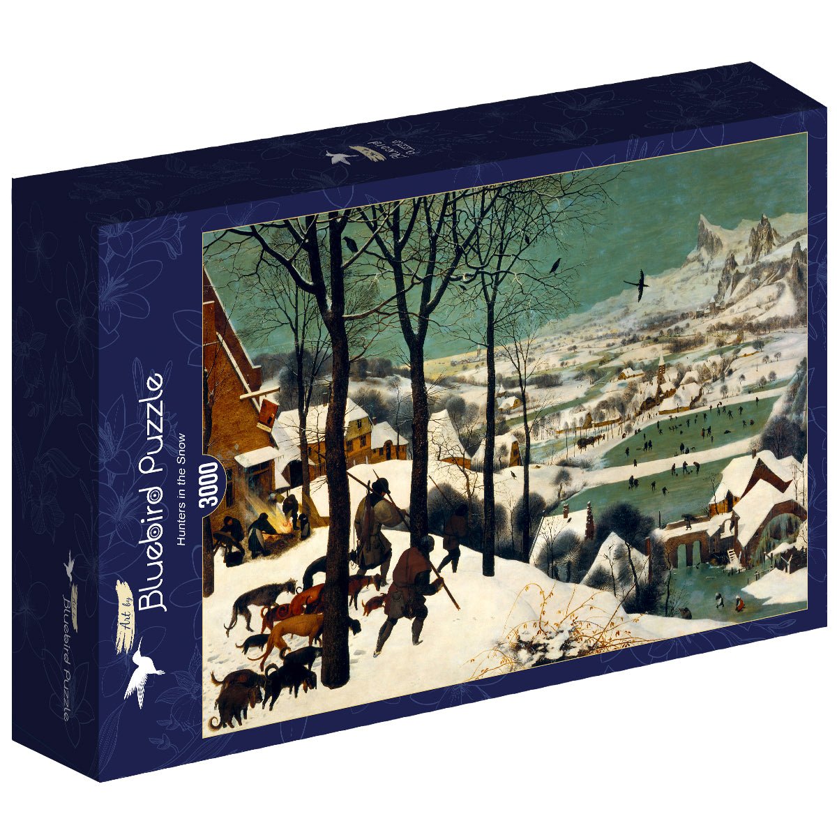 id. Pieter Bruegel - Vadászok a hóban Bluebird 3000 darabos kirakó puzzle (BB-60161 3663384601613) - puzzlegarden