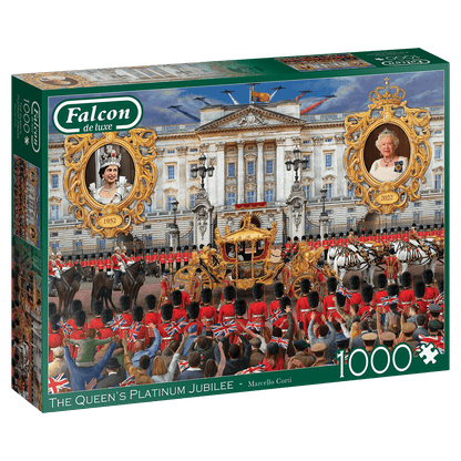 II. Erzsébet Királynő Platina Jubileuma Falcon 1000 darabos kirakó puzzle (FA-11371 8710126113714) - puzzlegarden