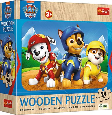 Imádnivaló Mancs Őrjárat Csapat - Fa kirakó Trefl Wood Craft 24 darabos kirakó puzzle (TR - 20265 5900511202656) - puzzlegarden