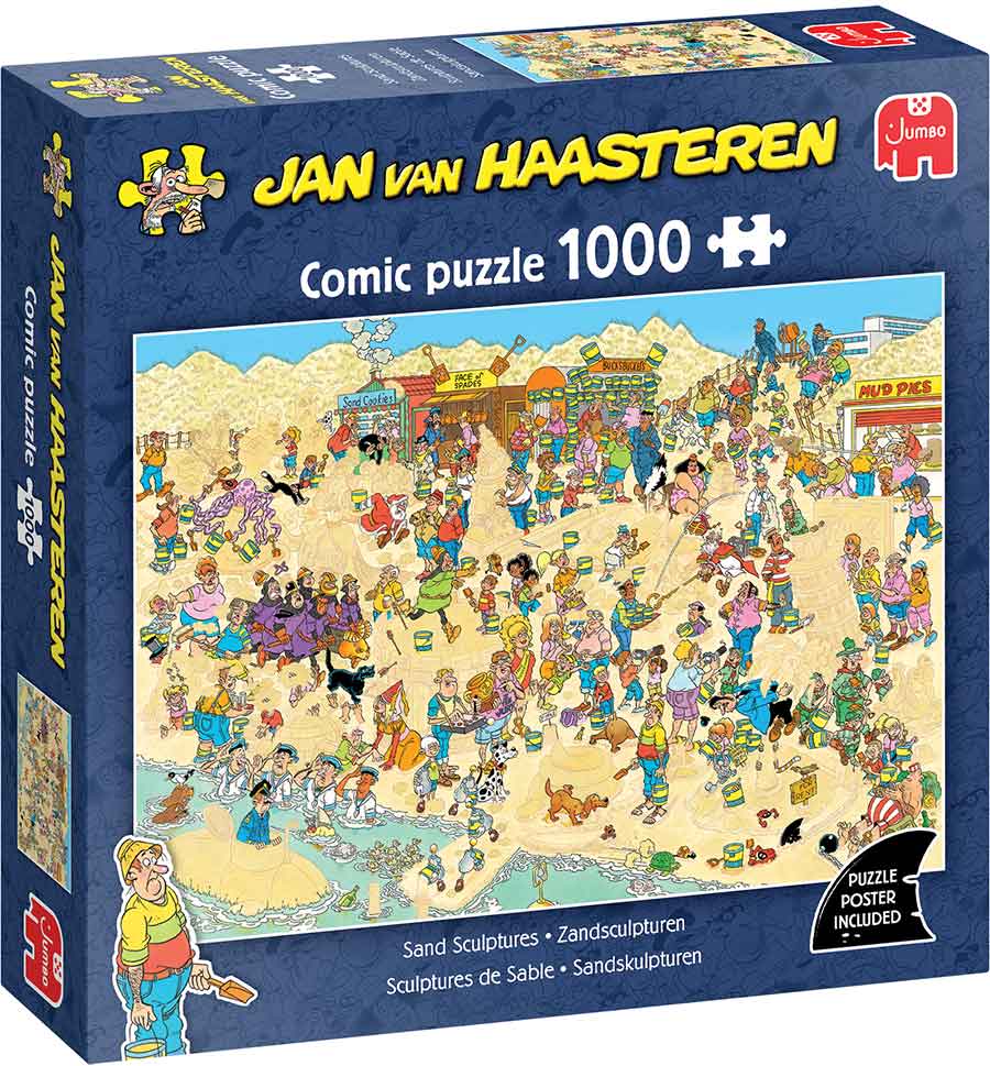Jan van Haasteren - Homokszobrok Jumbo 1000 darabos kirakó puzzle (JU - 1110100612) - puzzlegarden