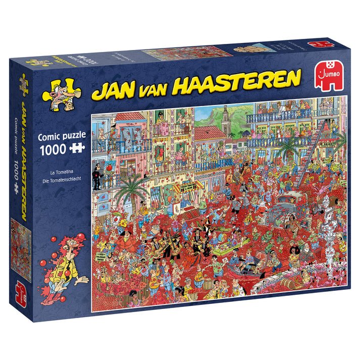 Jan van Haasteren - La Tomatina Jumbo 1000 darabos kirakó puzzle (JU - 20043 8710126200438) - puzzlegarden