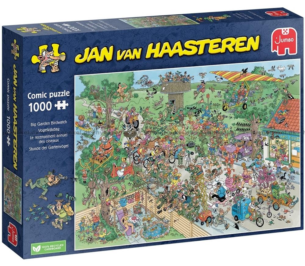 Jan van Haasteren - Nagy kerti madárles Jumbo 1000 darabos kirakó puzzle (JU - 1110100318 8710126003404) - puzzlegarden