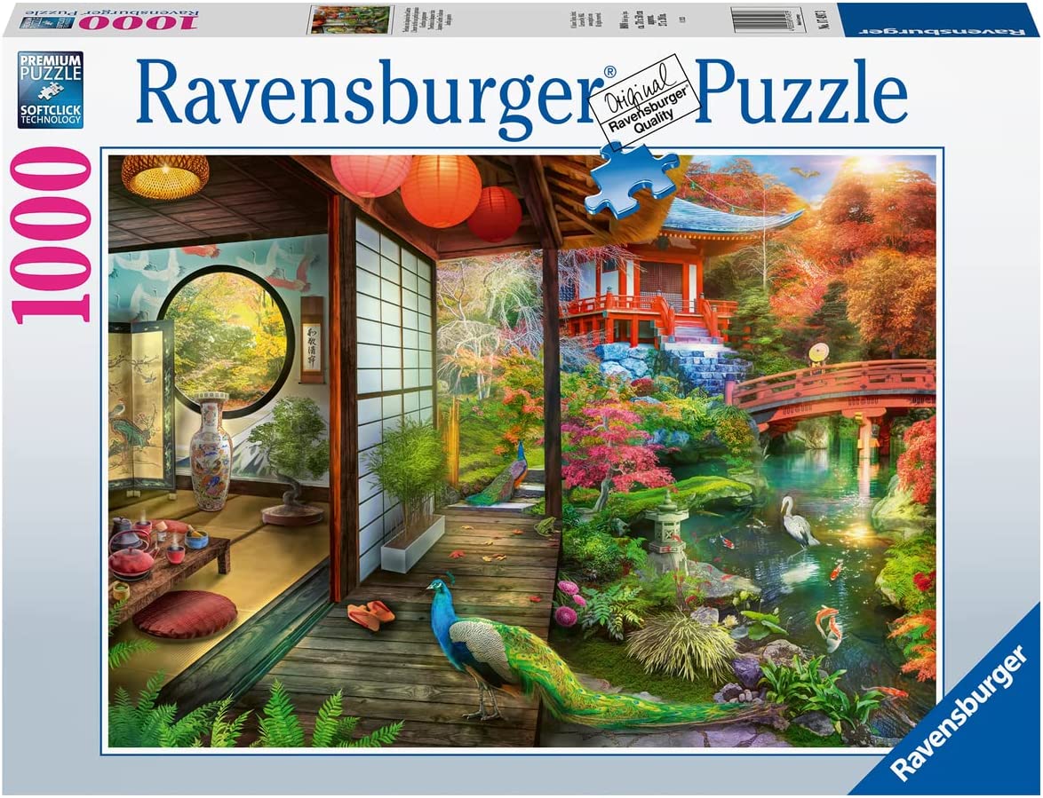 Japán Kerti Teaház Ravensburger 1000 darabos kirakó puzzle (RA-17497 4005556174973) - puzzlegarden