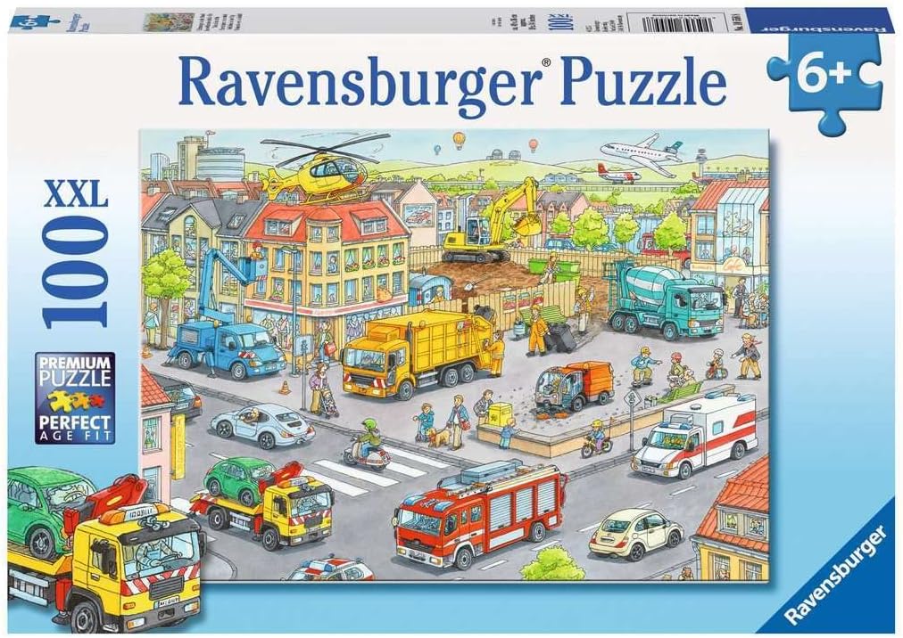 Járművek a városban Ravensburger 100 darabos kirakó puzzle (RA - 10558 4005556105588) - puzzlegarden