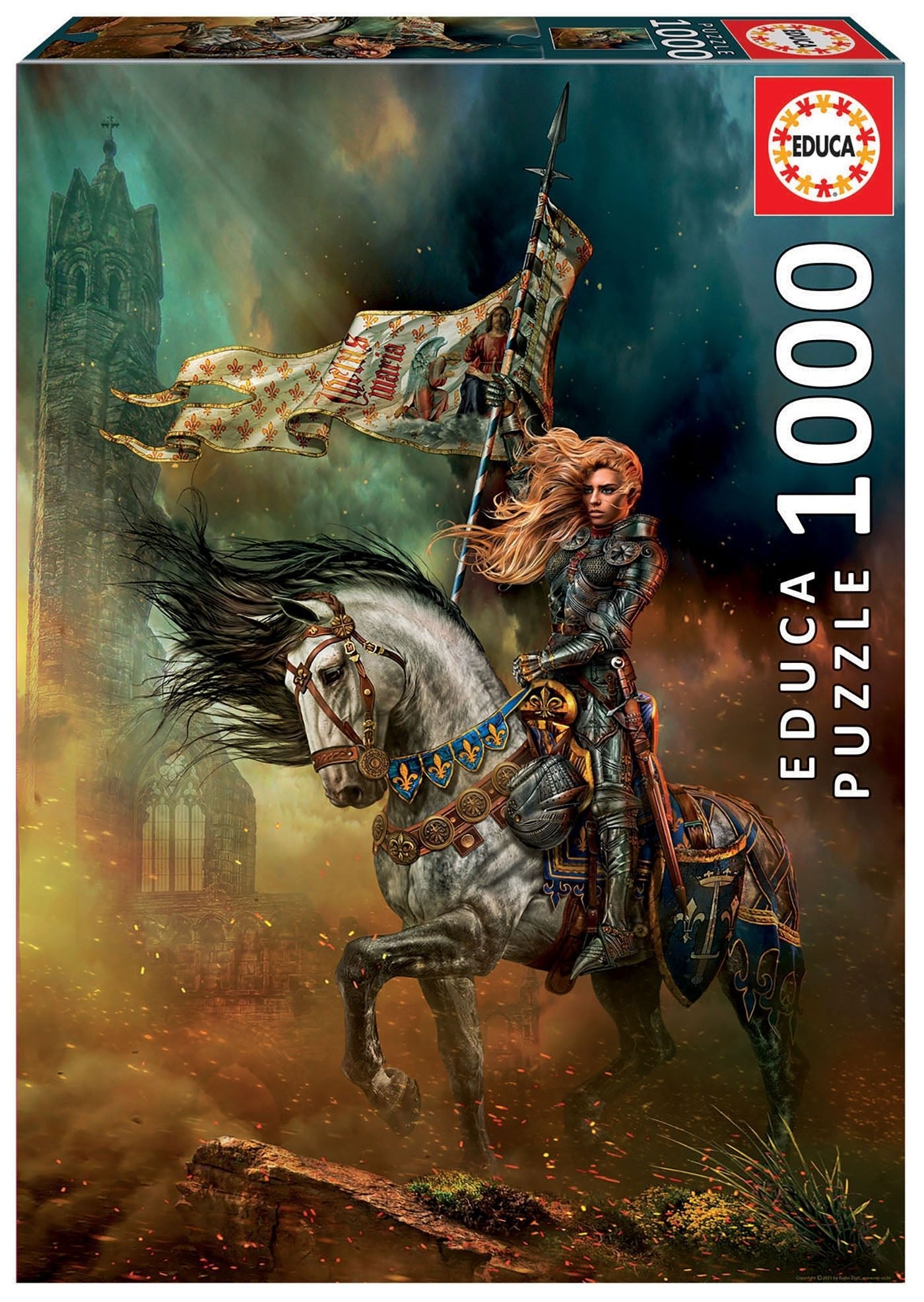 Jeanne d’Arc - Szent Johanna Educa 1000 darabos kirakó puzzle (ED-19260 8412668192607) - puzzlegarden