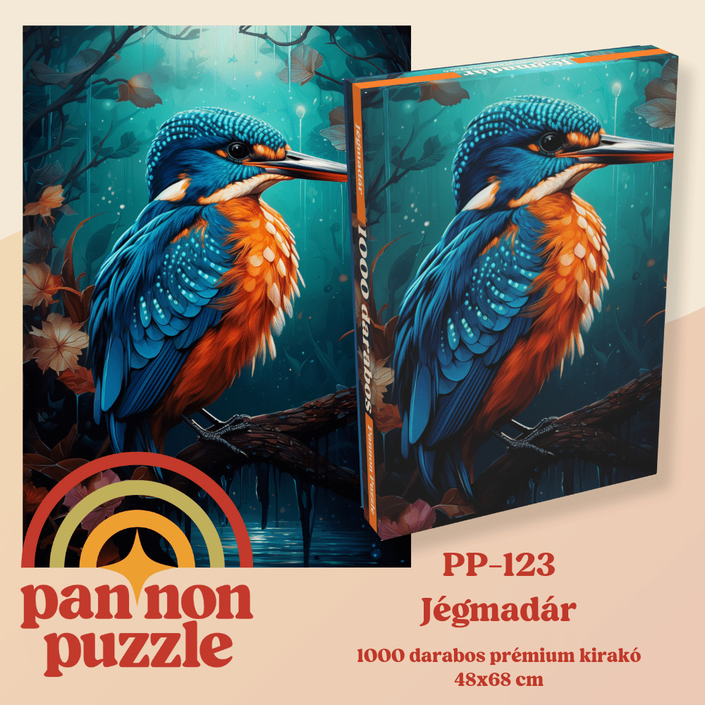 Jégmadár Pannon Puzzle 1000 darabos kirakó puzzle (PP - 123 5999575760127) - puzzlegarden