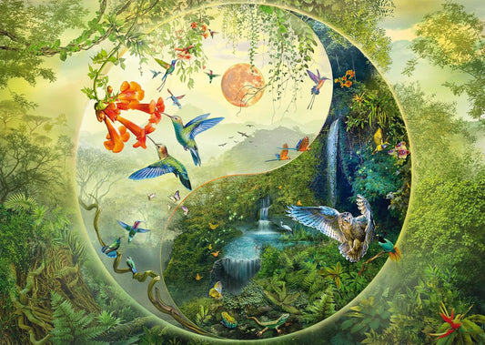 Jin és Jang – A kolibrik erdejében Schmidt Spiele 1000 darabos kirakó puzzle (SCH - 58595) - puzzlegarden