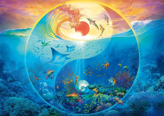 Jin és Jang – A tenger élőlényei Schmidt Spiele 1000 darabos kirakó puzzle (SCH - 58594) - puzzlegarden