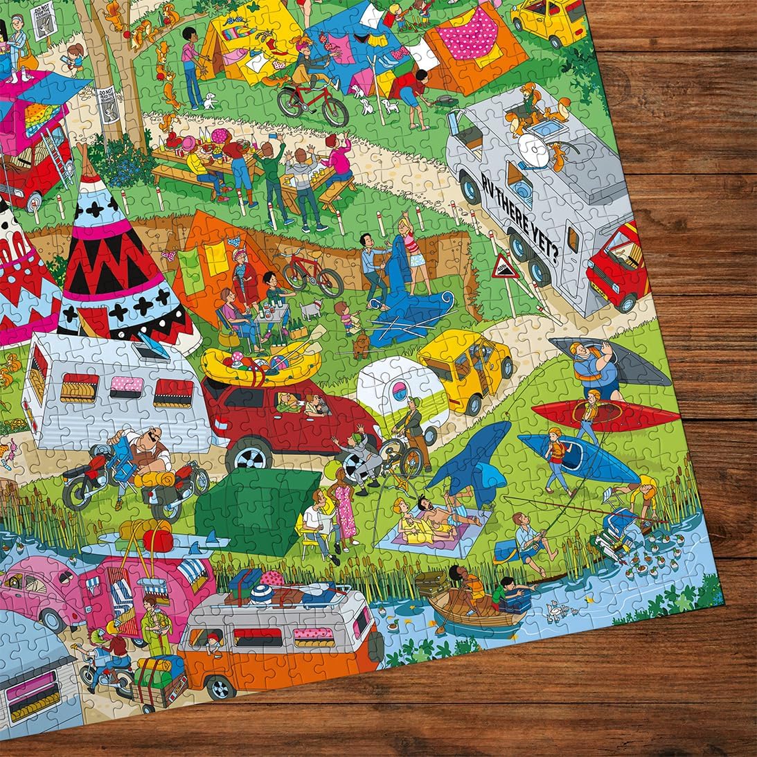 Jokesaws: Kempingkalandok Gibsons 1000 darabos kirakó puzzle (G - G7159) - puzzlegarden