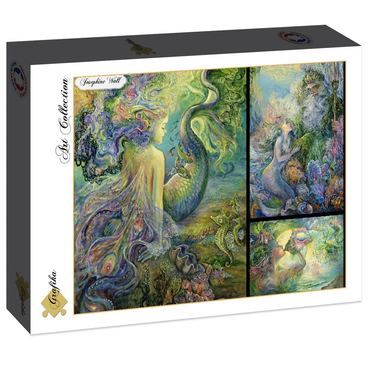 Josephine Wall - Sellők Kollázs Grafika 2000 darabos kirakó puzzle (GR-F-30221 3663384302213) - puzzlegarden