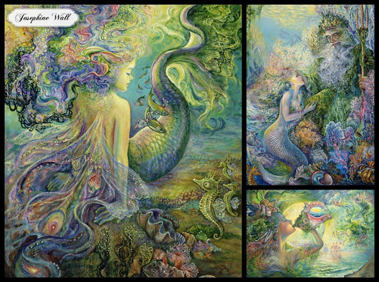 Josephine Wall - Sellők Kollázs Grafika 2000 darabos kirakó puzzle (GR-F-30221 3663384302213) - puzzlegarden