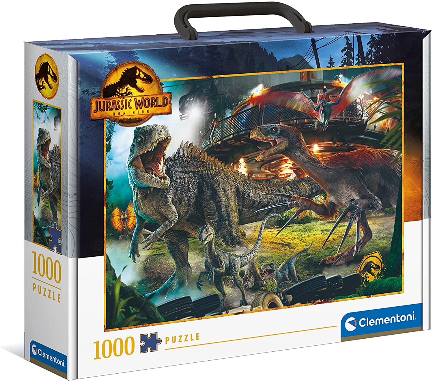 Jurassic World Koffer Clementoni 1000 darabos kirakó puzzle (CL-39699 8005125396993) - puzzlegarden