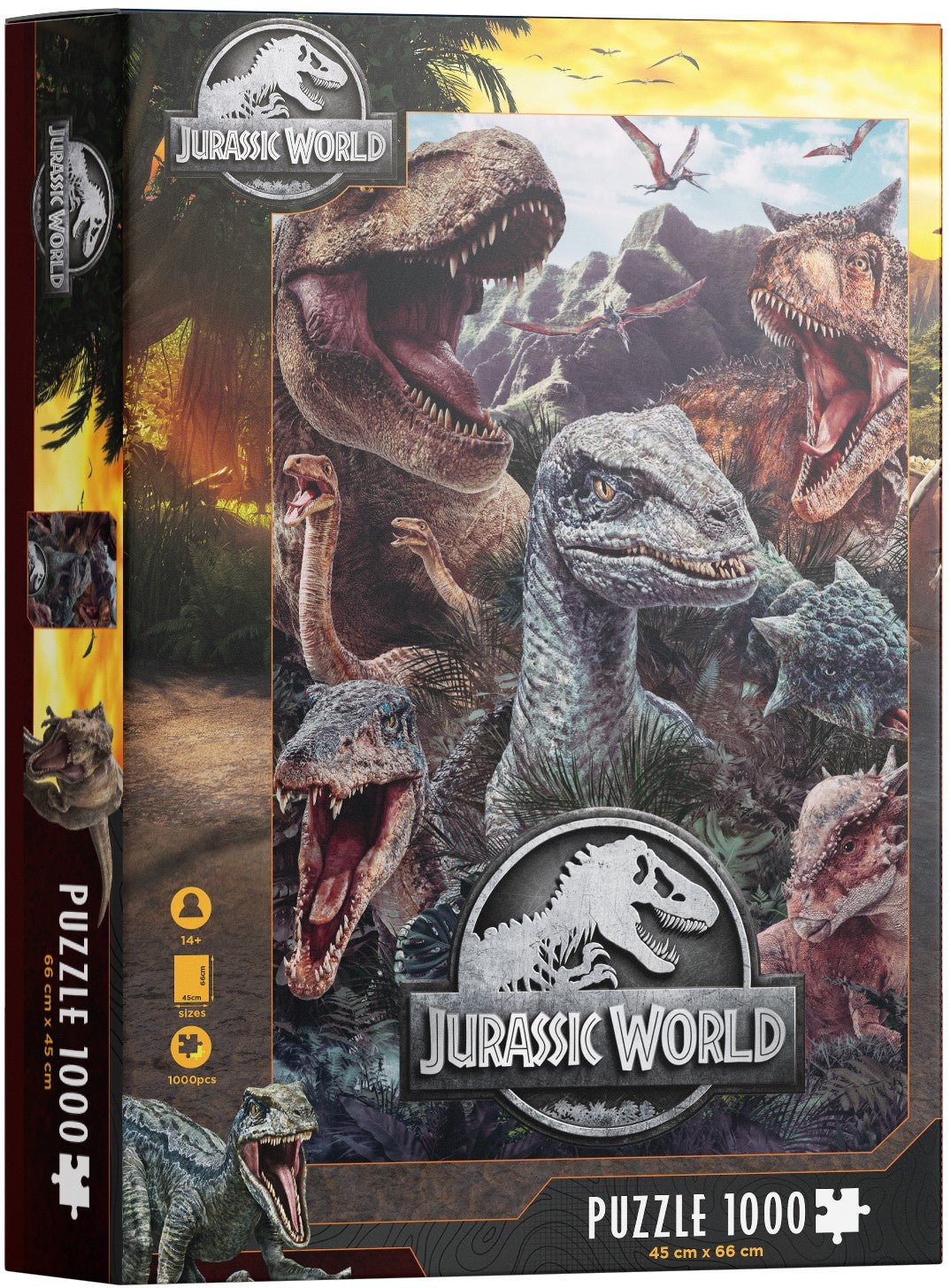 Jurassic World - Ragadozók SD Toys 1000 darabos kirakó puzzle (SD-UNI25423 8435450254239) - puzzlegarden