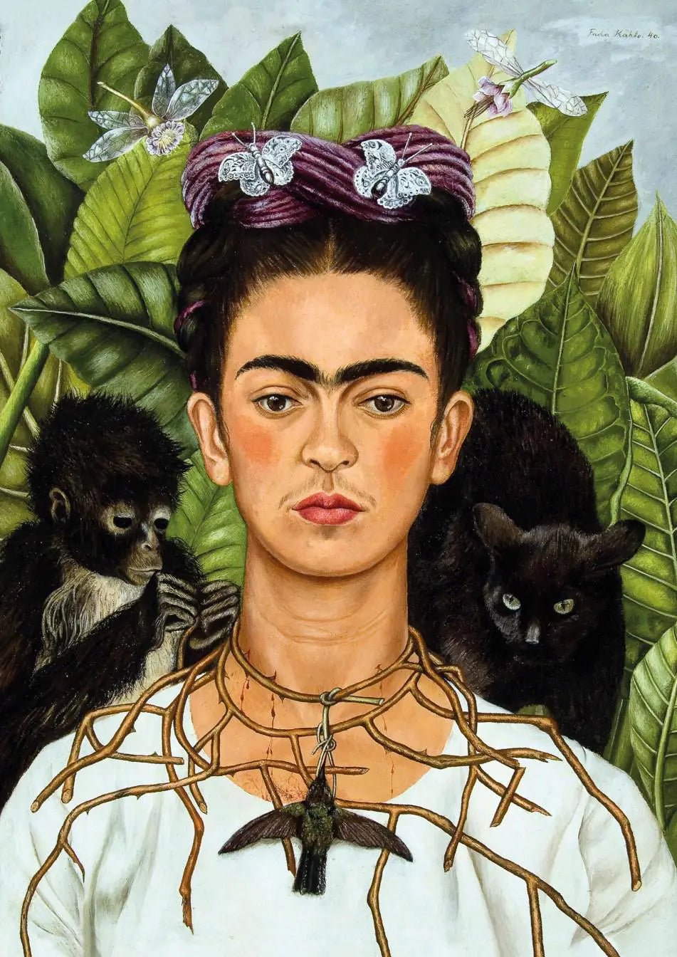 Kahlo - Önarckép tövises nyaklánccal és kolibrivel KS Games 1000 darabos kirakó puzzle (KS - 20665 8681842206656) - puzzlegarden