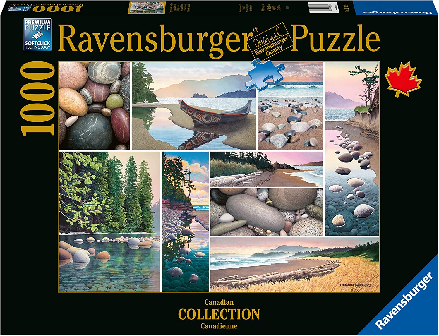 Kanadai Kollekció - Nyugati Parti Nyugalom Ravensburger 1000 darabos kirakó puzzle (RA-17469 4005556174690) - puzzlegarden