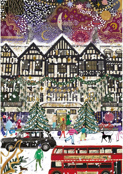 Karácsony Londonban – 3x500 Gibsons 500 darabos kirakó puzzle (G - G5500) - puzzlegarden