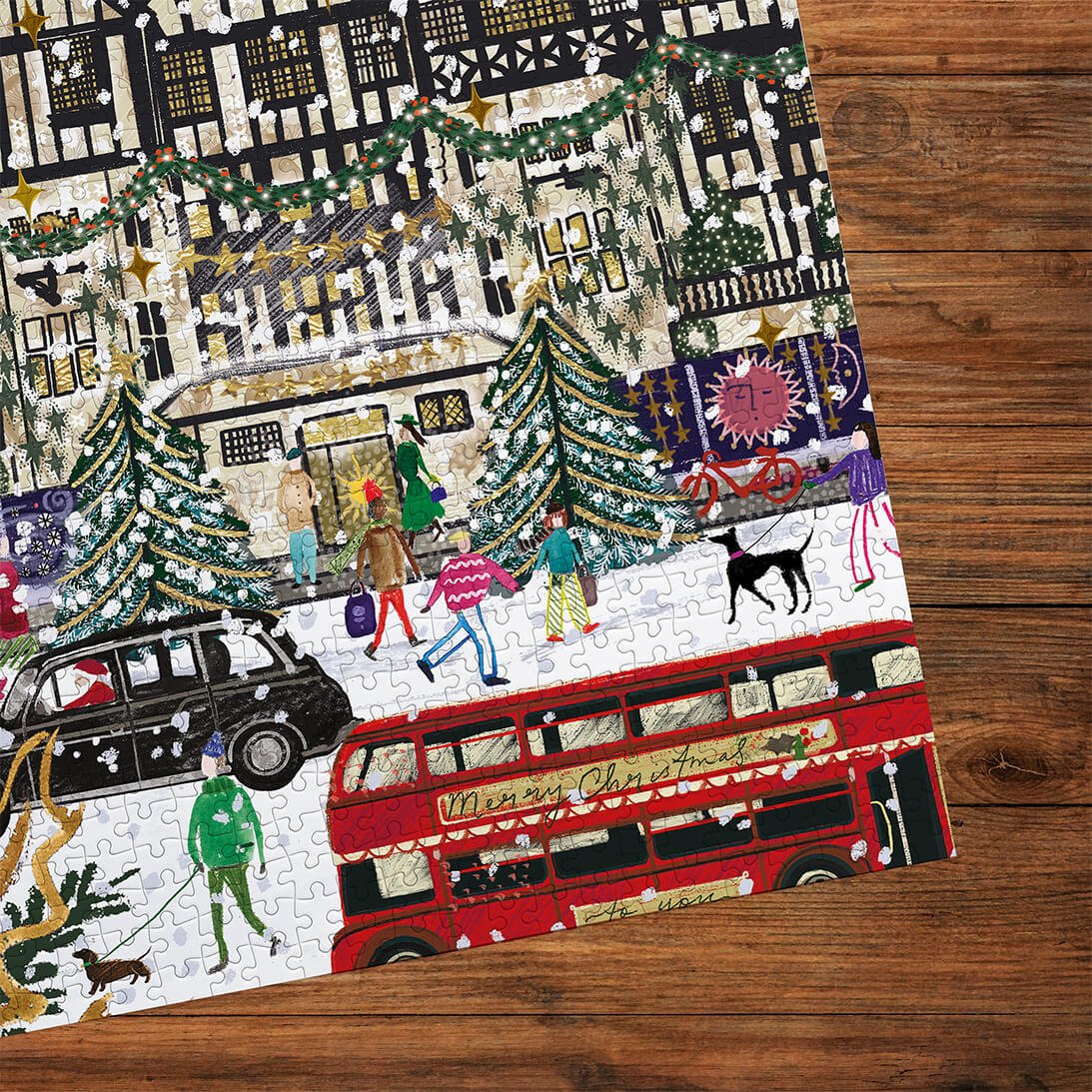 Karácsony Londonban – 3x500 Gibsons 500 darabos kirakó puzzle (G - G5500) - puzzlegarden