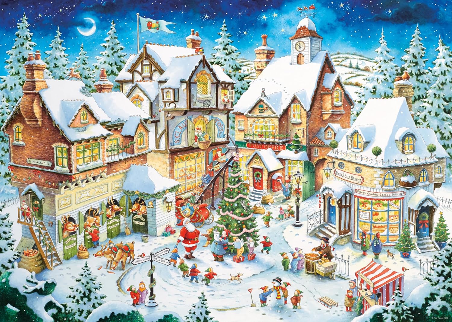 Karácsonyfalva Ravensburger 1000 darabos kirakó puzzle (RA - 12001271 4005555012719) - puzzlegarden