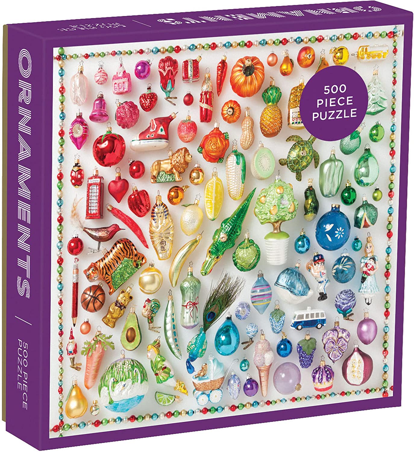 Karácsonyi Díszek Galison 500 darabos kirakó puzzle (GA-M041720D 9780735351745) - puzzlegarden