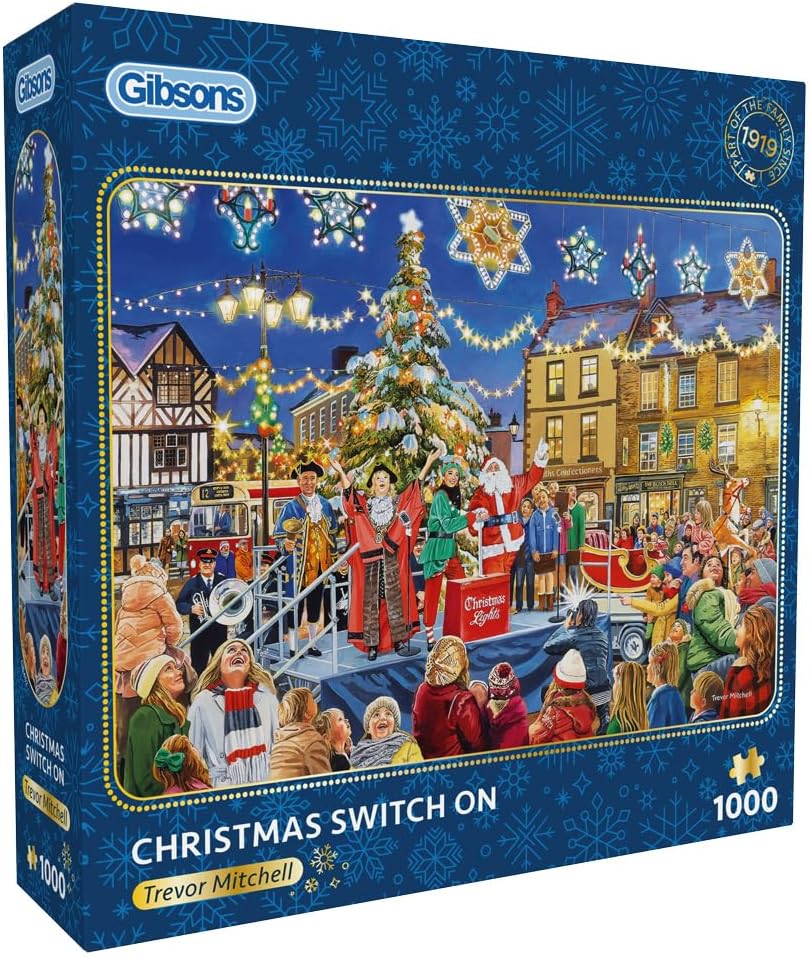 Karácsonyi fénygyújtás Gibsons 1000 darabos kirakó puzzle (G - G6452) - puzzlegarden